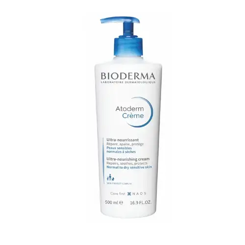 بيوديرما أتوديرم (Atoderm Cream) كريم مغذي ومرطب فائق للبشرة الجافة والحساسة - 500 مل