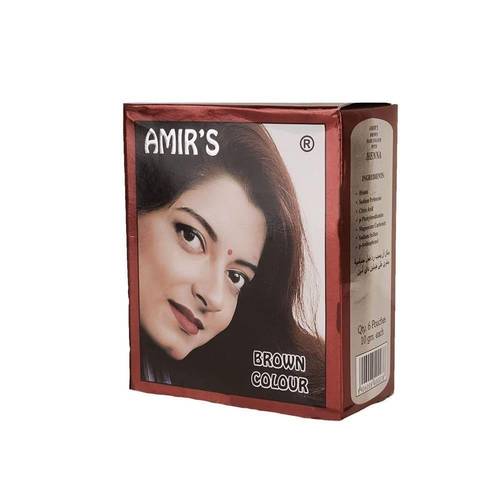 أمير (Amir's) بودرة حناء طبيعية لصبغ وتغذية الشعر لون بني دافئ - 60 جم