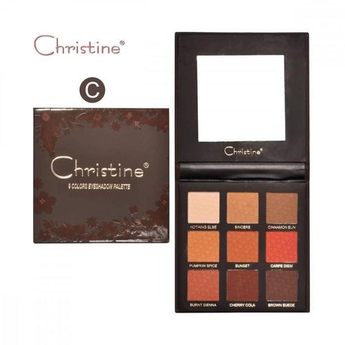 كرستين (Christine) باليت ظلال عيون (آيشادو) 9 ألوان جذابة ومتنوعة موديل e2213