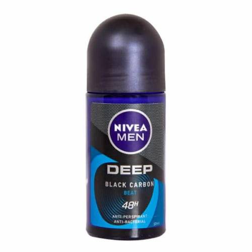 نيفيا للرجال مزيل عرق رول أون ديب بلاك كربون بيت (Deep Black Carbon) - 50 مل