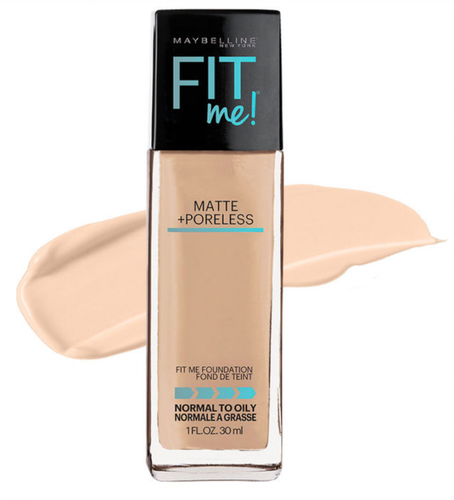 ميبيلين كريم أساس فيت مي مات آند بورليس (Light Beige 118) تغطية طبيعية - 30 مل