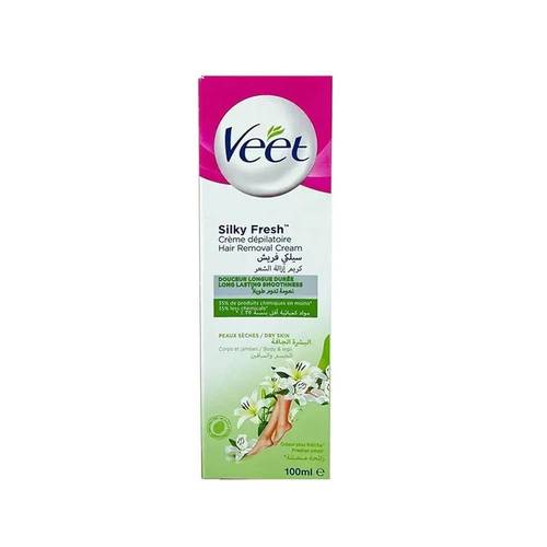 فيت (Veet) كريم إزالة الشعر للبشرة الجافة بتركيبة مرطبة وسريعة المفعول - 100 مل