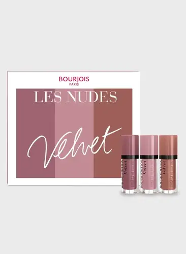 بورجوا باريس مجموعة ليه فيلفيت (Les Velvet) الثلاثية لأحمر الشفاه المخملي