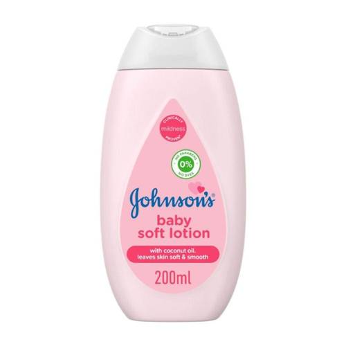 جونسون لوشن ناعم للأطفال (Soft Lotion) لترطيب بشرة الطفل الحساسة - 200 مل