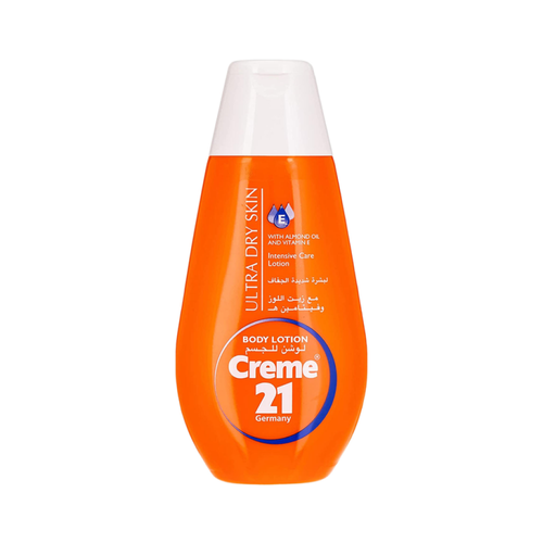 كريم 21 (Creme 21) لوشن للجسم مع زيت اللوز للبشرة الجافة جداً - 400 مل