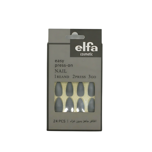 إيلفا (Elfa) أظافر صناعية ذاتية اللصق شكل بيضاوي أنيق