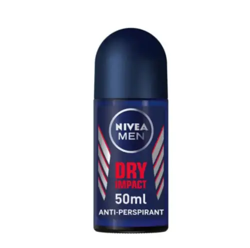 نيفيا للرجال مزيل عرق رول أون دراي إمباكت (Dry Impact) حماية جافة وقوية - 50 مل