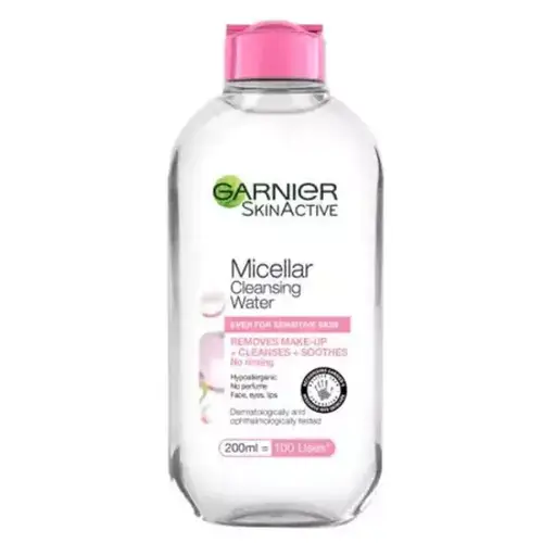 غارنييه ماء ميسيلار (Micellar Water) منظف ومزيل للمكياج لجميع أنواع البشرة - 200 مل