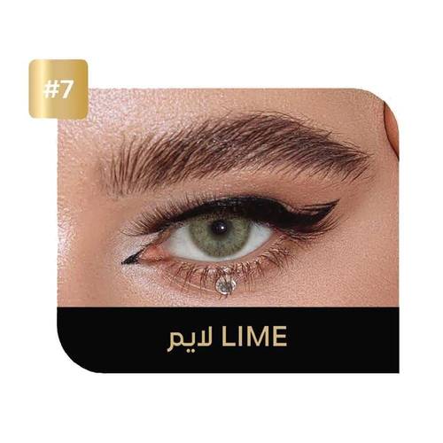 ايكوا عدسات لاصقة ملونة (Equa) مريحة للعين لون لايم (Lime) الأخضر الليموني الجريء