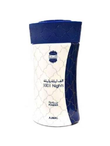 أجمل بودرة جسم معطرة ألف ليلة وليلة (1001 Nights) برائحة العود والمسك - 80 جم