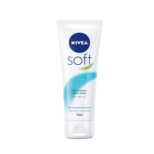 نيفيا سوفت (Nivea Soft) كريم مرطب منعش في أنبوب عملي وسهل الاستخدام للحقيبة - 75 مل