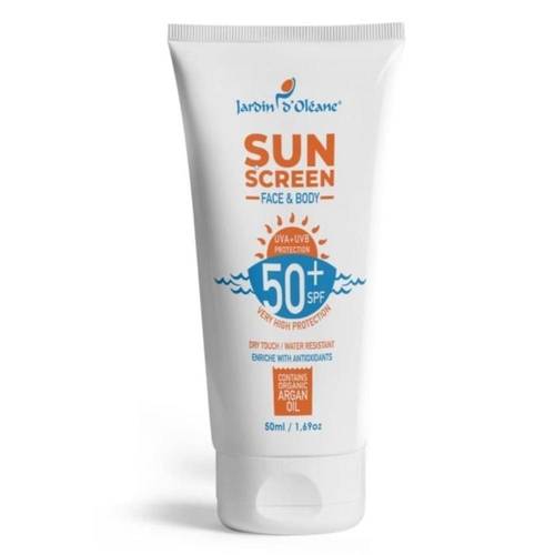 جاردن أوليان كريم واقي شمس للوجه والجسم بحماية عالية SPF50 مرطب - 50 مل