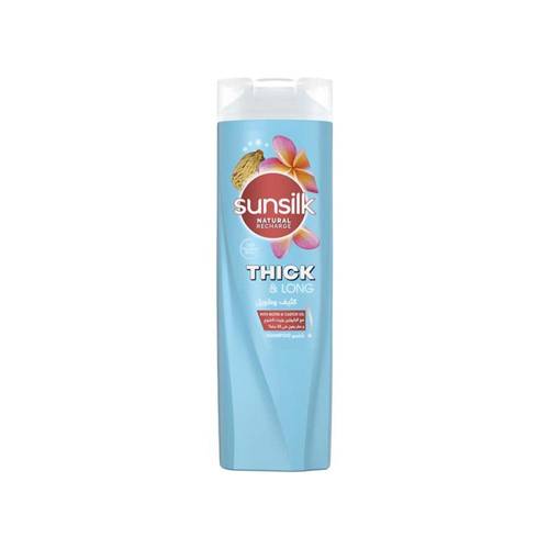صانسيلك شامبو سميك وطويل (Thick & Long) لتعزيز نمو وكثافة خصلات الشعر - 400 مل
