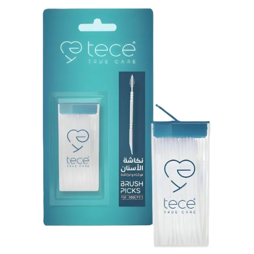 تيسي (Tece) طقم فرش تنظيف ما بين الأسنان ونكاشات طبية ناعمة - 100 حبة 2808