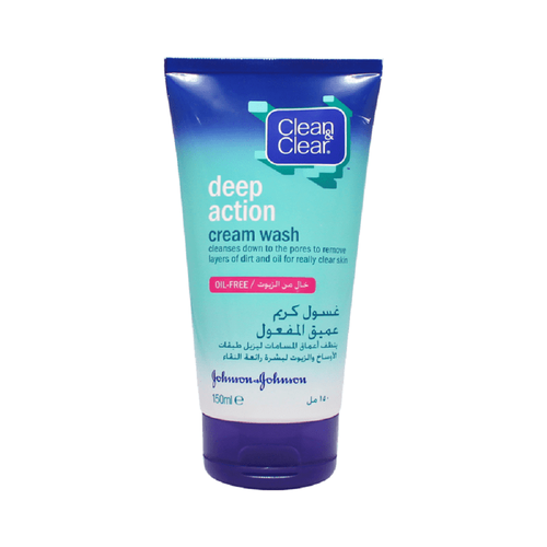 كلين اند كلير غسول وجه عميق المفعول (Deep Action) لتنظيف المسام والزيوت - 150 مل