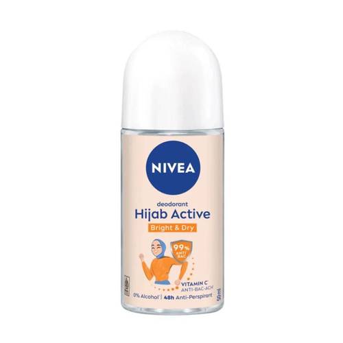نيفيا مزيل عرق رول أون حجاب أكتيف (Hijab Active) حماية ومنعشة للمحجبات - 50 مل