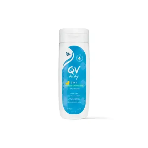 كيوفي بيبي (QV Baby) شامبو وبلسم 2 في 1 للأطفال بتركيبة لا تسبب الدموع