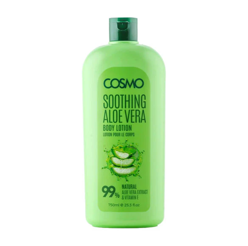 كوزمو لوشن مهدئ للجسم بخلاصة الصبار (Aloe Vera) لترطيب البشرة - 750 مل