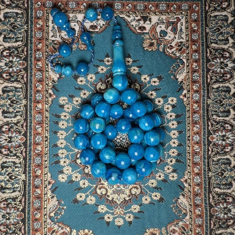 مسباح بكلايت ازرق سماوي