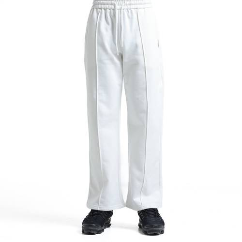 WIDE LEG COTTON PANT - WHITE