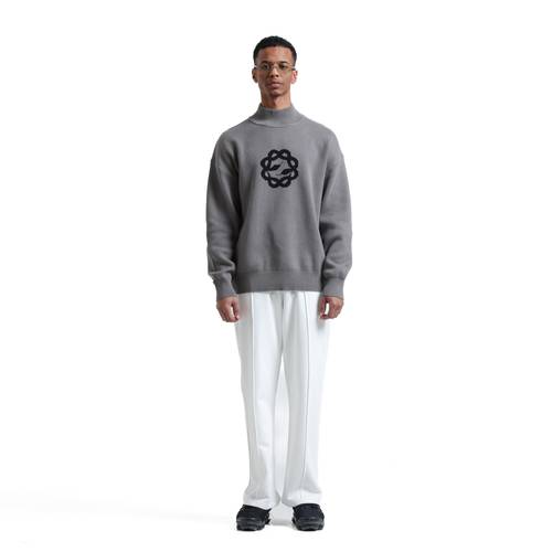 GREY HIGH NECK WOOL