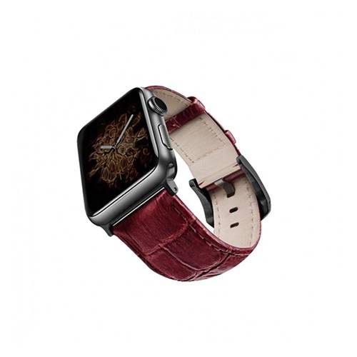 Viva Madrid Apple Watch Leather Strap - Red