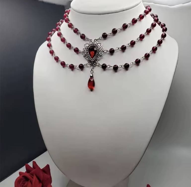 Bloody necklace “handmade “