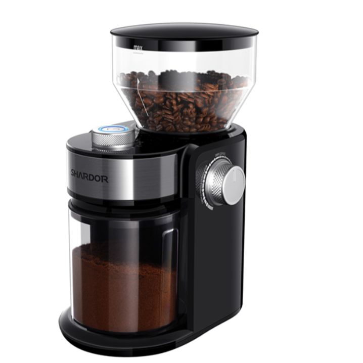 12 cups 16 Grinding Setting Espresso Machine Maker Burr Electric Coffee Grinder