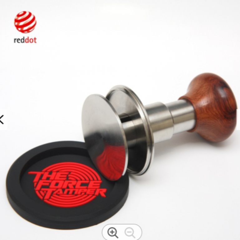 The force tamper stainless steel coffee tamper with wooden handle coffee powder hammer tools