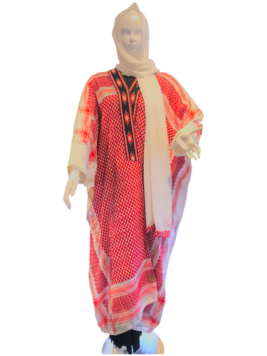 عباية (بشت) شماغ مع تطريز سدو