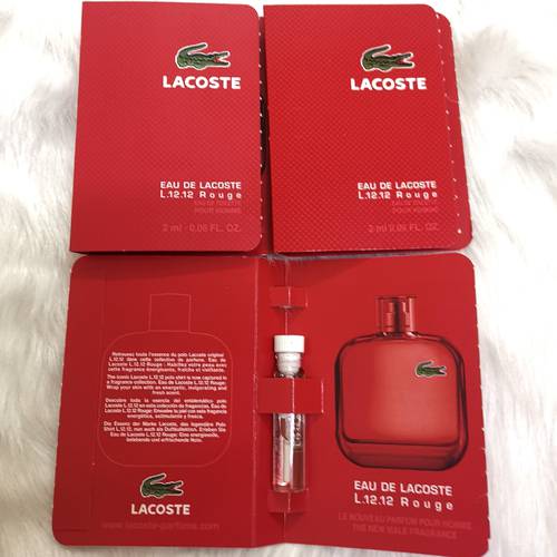 عينة عطر لاكوست الاحمر الأصلية للرجال - 2مل