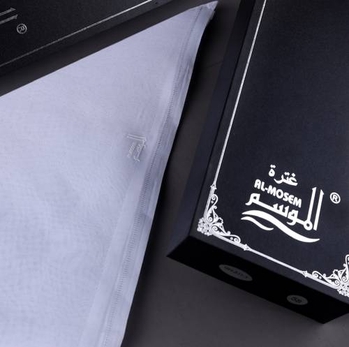 غترة الموسم صيفي أبيض جيكارد 