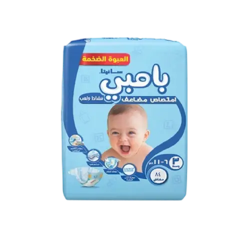 سانيتا بامبي ميجا بوكس  حفاضات مقاس 3وسط84