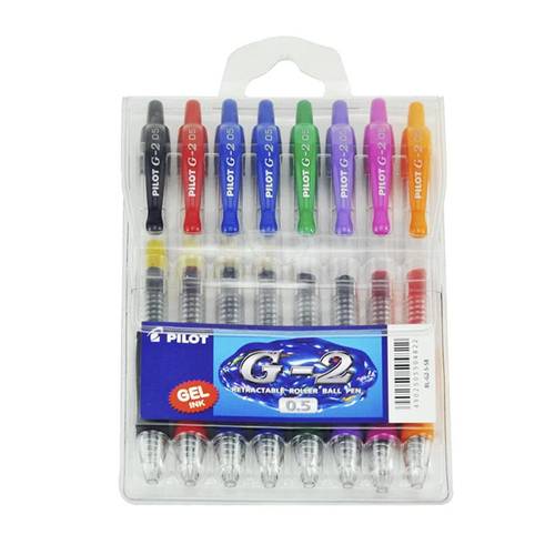 طقم اقلام جل 8لون بايلوتBL-G2-5-S8