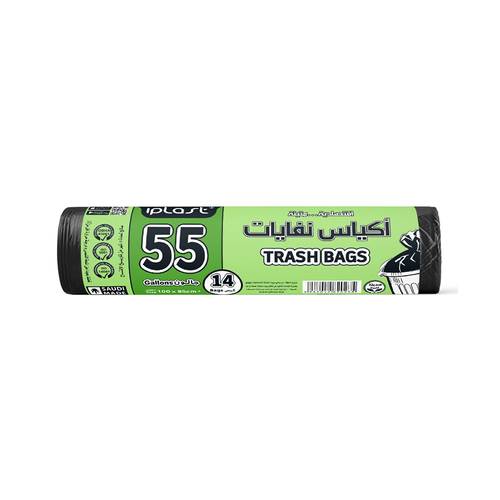 اى بلاست اكياس نفايات رول 55جالون14كيس