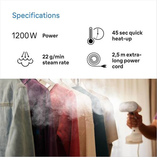 براون كاوية بخار يدوي 150مل 1200W