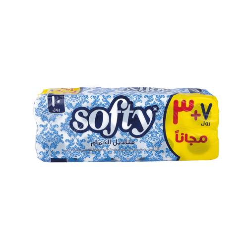 Softy toilet paper roll 7+3 free