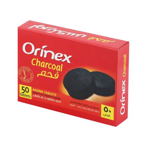 Orinex coated round charcoal 24/50 cm