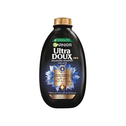 Garnier Ultra Doux Black Charcoal Shampoo 400 ml