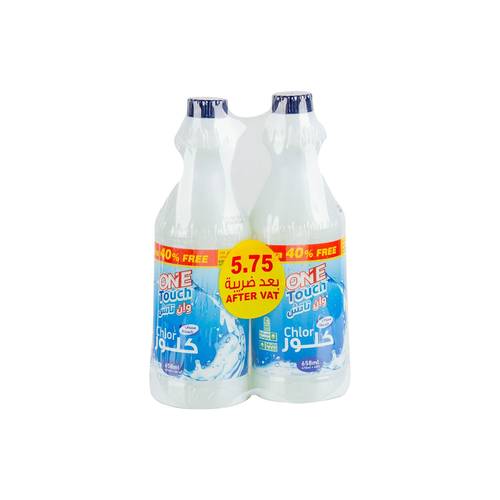 One Touch Chlorine Bleach 470 ml + 40% extra 2 tablets