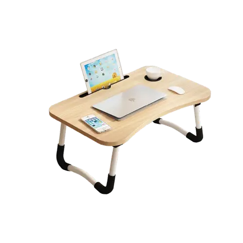 نايس طاولةلابتوب قابلةللطي خشبي فاتح 60*40*28