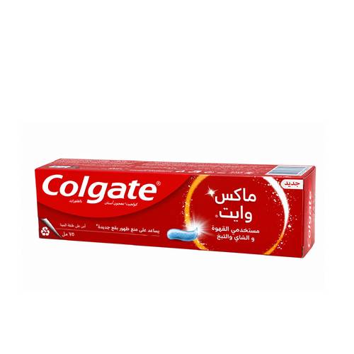 كولجيت معجون أسنان بالفلورايد ماكس وايت 75مل