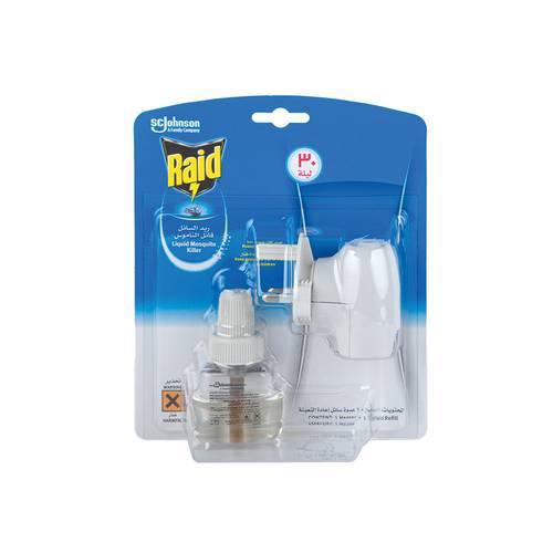 Raid Mosquito Killer Liquid 21.90ml with the device
