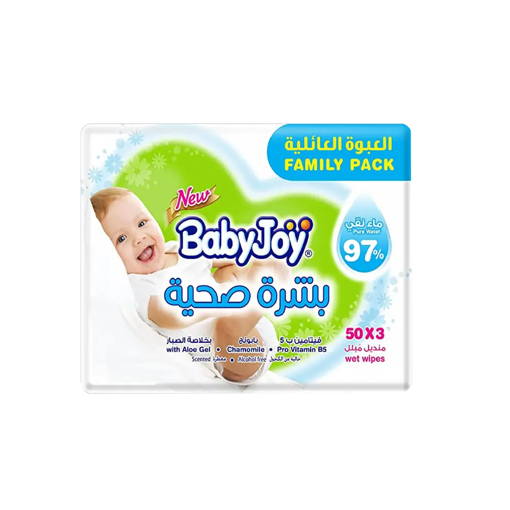 بيبي جوي مناديل مبللة بشرة صحية 50*3 منديل