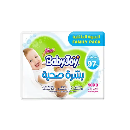بيبي جوي مناديل مبللة بشرة صحية 50*3 منديل
