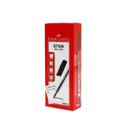 Fabercast Ballpoint Pens - 1.0mm Black - 10pcs