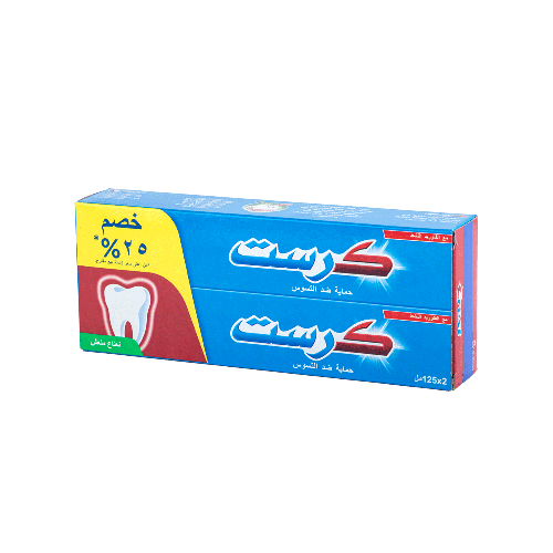 Crest toothpaste against cavities, 2 pieces x 125 ml, 25% discount