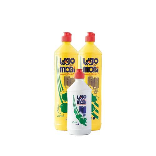 Mobi liquid dish soap lemon 2 pieces 1 liter + 500 ml