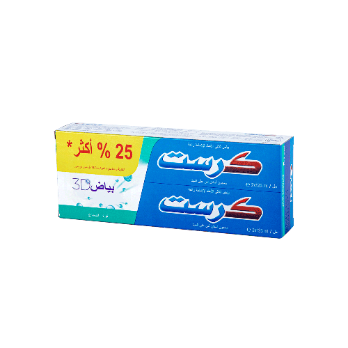 Crest Mint Toothpaste 2 Pieces 25% Discount 125 ml