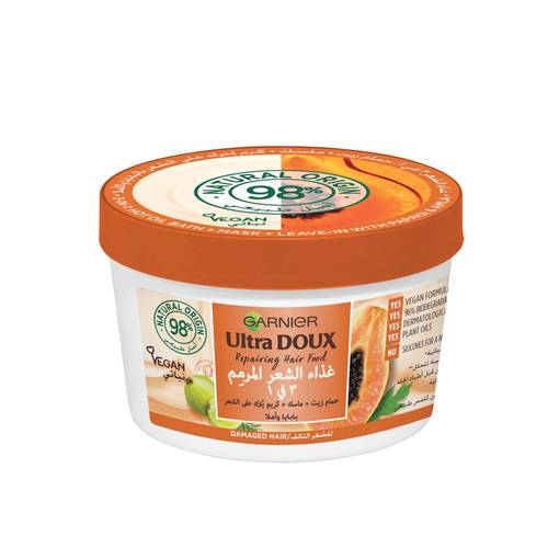 Garnier Ultra Doux Hot Oil Papaya and Amla 390 ml